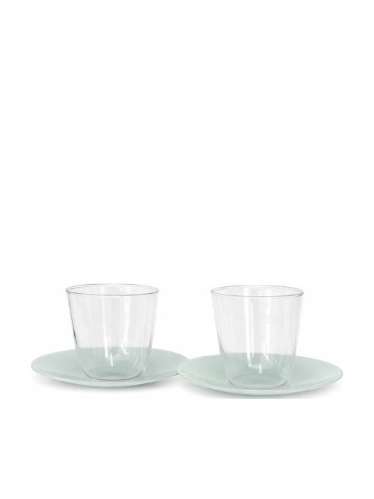 keleman Keleman Set Glas Tassen Kaffee Braune 200ml 2 Stück
