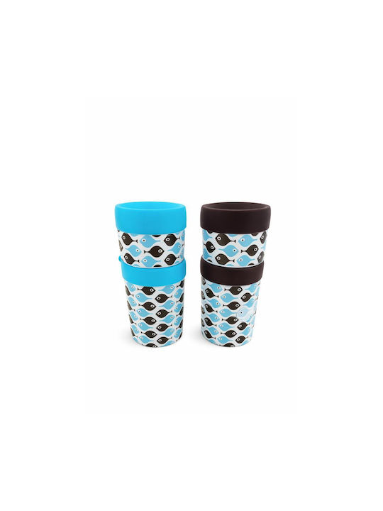keleman Oil & Vinegar Dispenser Set with Salt and Pepper Made of Porcelain with Flow