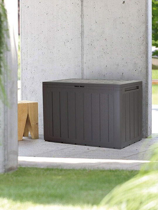 Stabplast Outdoor Storage Box 190lt Brown L78xW43.3xH55cm