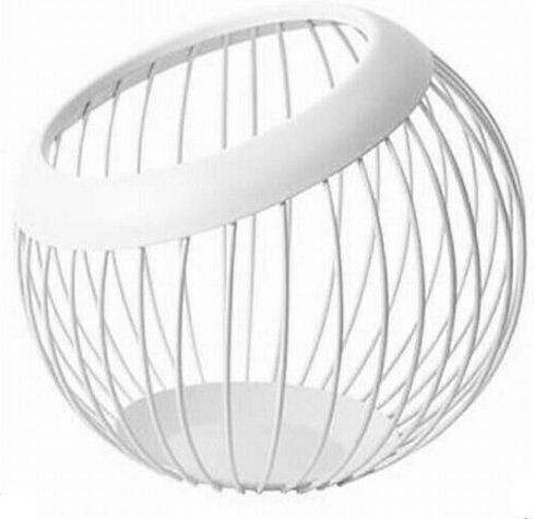 Плодова кошница Метал Бял 20x20x19бр Плодова кошница Метал Бял 20x20x19бр
