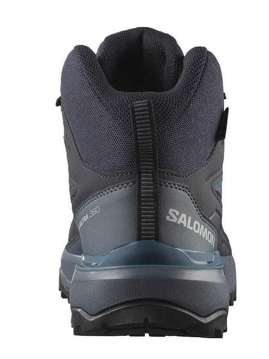 Salomon X Ultra 360 Mid Men's Hiking Boots Waterproof With Gore-Tex Membrane Blue