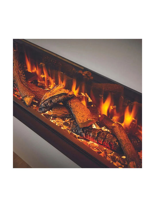 Charlton & Jenrick Irange Wall Mounted Electric Fireplace 1500W Black