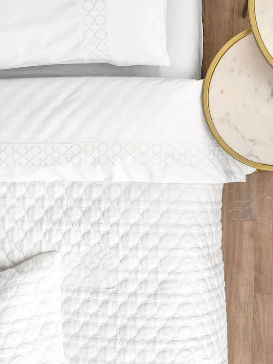 Palamaiki WEL014 Set Mireasă 7buc White 240x260cm
