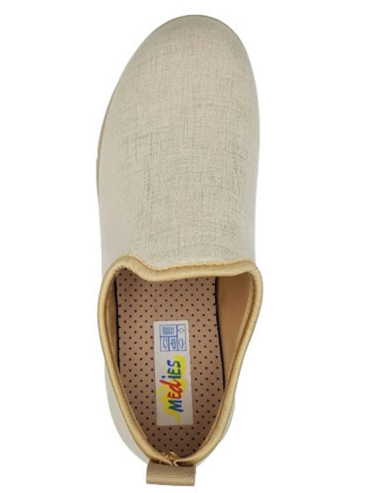 Anatomisch Damen Slip-Ons Beigen