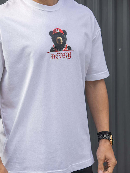 Herrenblusen T-Shirt Weiß