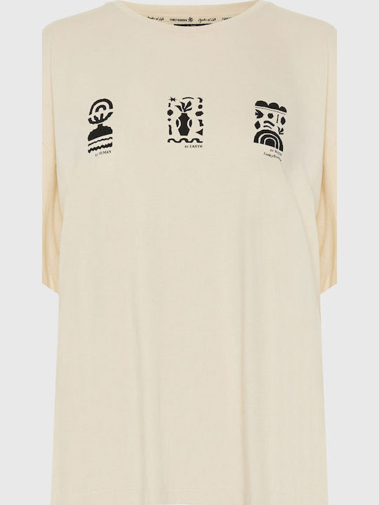 Women's T-shirt Beige