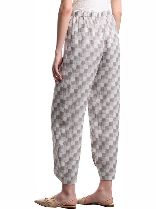 Damen Leinenhose Geprüft Beiges