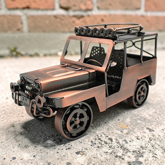 Metal Decorative Miniature Vintage Jeep 23.5cm 12dis03
