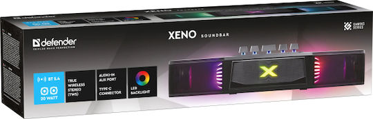 Defender 65129 Ηχεία Υπολογιστή 2.0 με Bluetooth και Ισχύ 20W Μαύρα