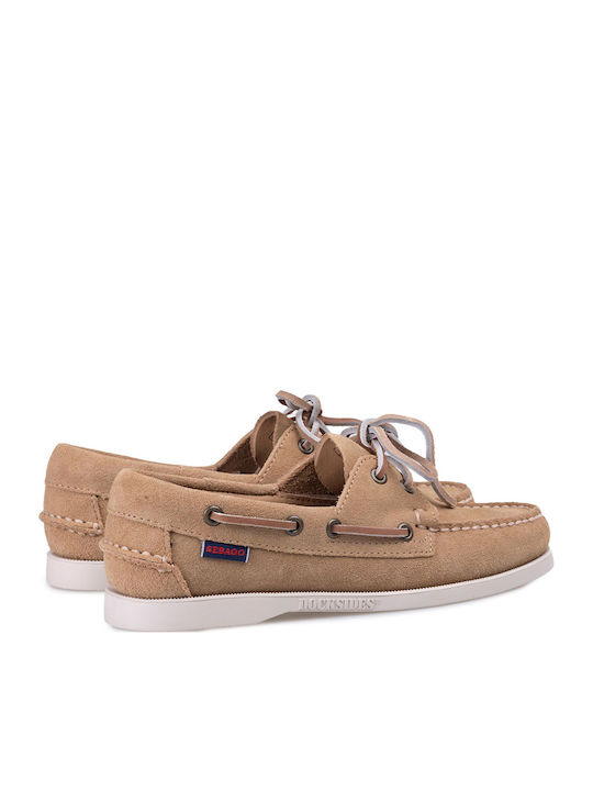 Portland Flesh Out Γυναικεία Boat Shoes σε Μπεζ Χρώμα