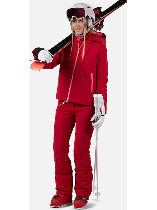 Rossignol RLNWP01_35M Γυναικείο Παντελόνι Σκι & Snowboard Κόκκινο