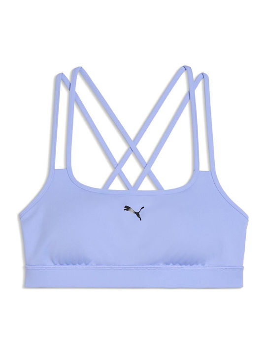 Strappy Women's Sports Bra Purple