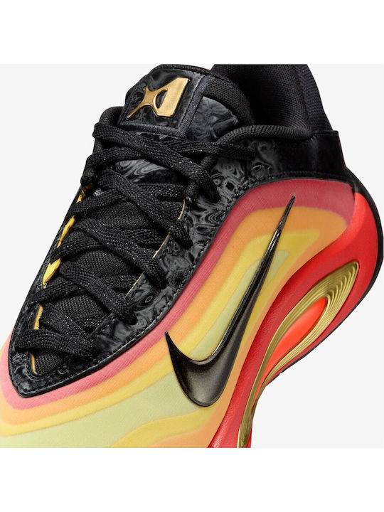 A'ja Wilson A'one Allstar All-Star Low Basketball Shoes Black Metallic Gold Bright Crimson University Gold