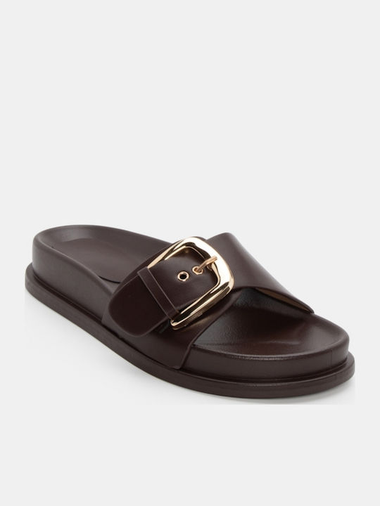 Дамски Сандали Flatforms Кафяви