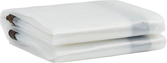 vidaXL Waterproof Tarpaulin 12x3m Transparent