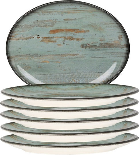 Bonna Madera Platou De Servire Oval Din Porțelan Violet 36x28cm
