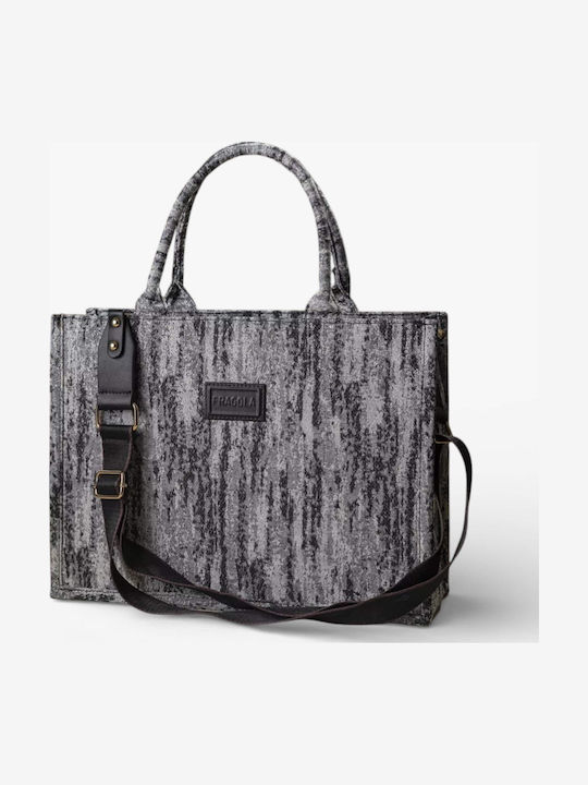 Geantă Tote de Mână din Material Textil pentru Damă Roșie