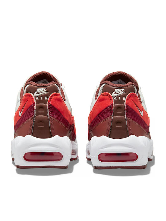 Air Max 95 Men's Sneakers Dust Dark Pony Picante Red White DM0011 005