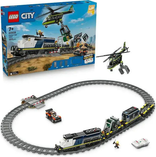 LEGO Building Blocks Police Train Heist for 7+ Years 1313 Pieces