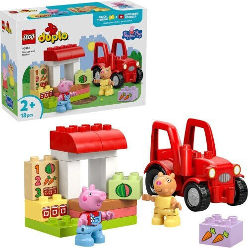 LEGO Duplo Peppa Pig - Traktor und Markt für 2+ Jahre 18 Stück