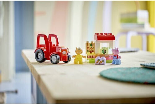 LEGO Duplo Peppa Pig - Traktor und Markt für 2+ Jahre 18 Stück