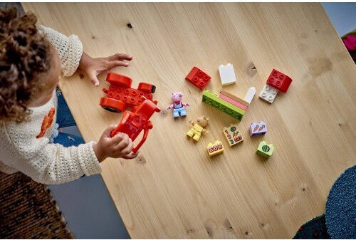 LEGO Duplo Peppa Pig - Traktor und Markt für 2+ Jahre 18 Stück