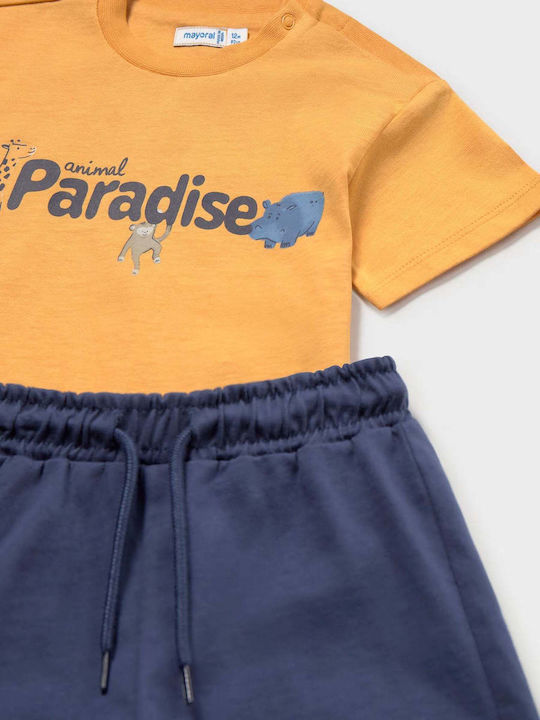 Kids Set with Shorts Summer 3 Pieces Dark Blue