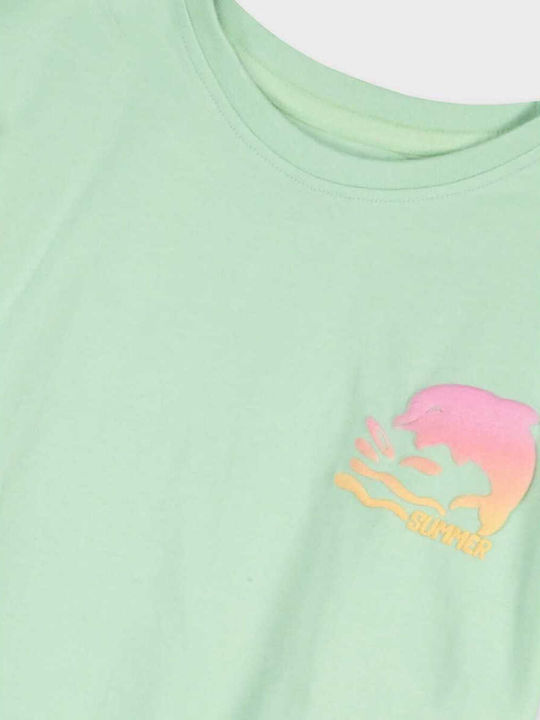 Kids' Set with Shorts Summer 2pcs Bay Leaf Mint Summer