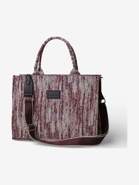 Stoff Damen Handtasche Handtasche Blau