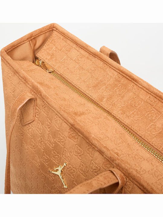 Monogram Women's Tote Handbag Brown