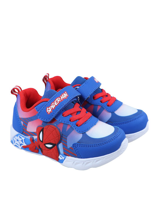 Disney Spiderman Kids Sneakers with Lights Blue