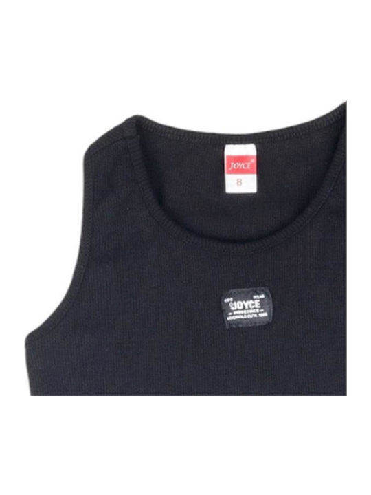 Kids' Crop Top Sleeveless Black
