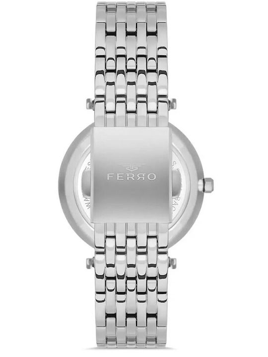 Ferro Women's Watch 43mm Battery with Silver Stainless Steel Bracelet