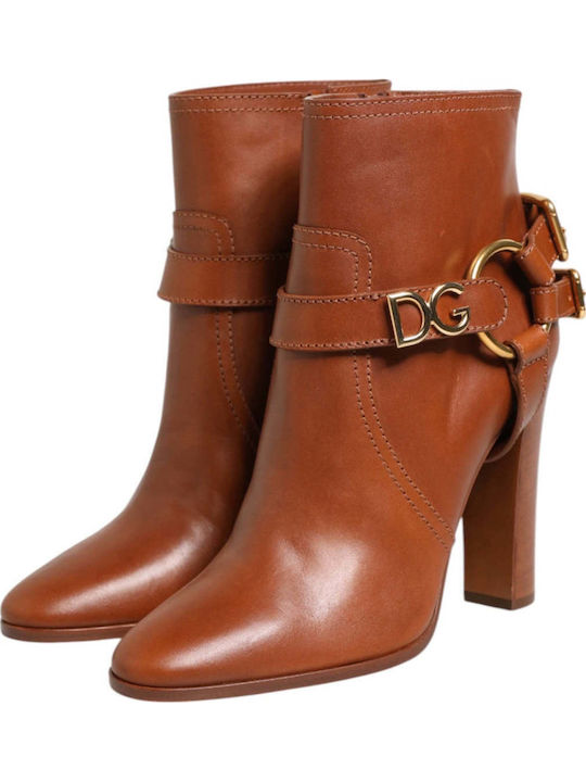 Ghete De Piele Dama Ankle Maro