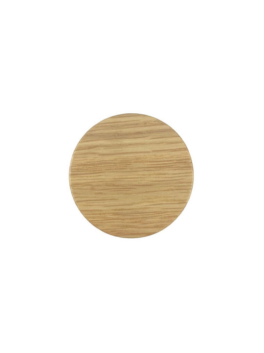 Viefe Knopf Möbelgriff aus Hölzernes in Beige Farbe Ø40mm 0601040W16 1Stück
