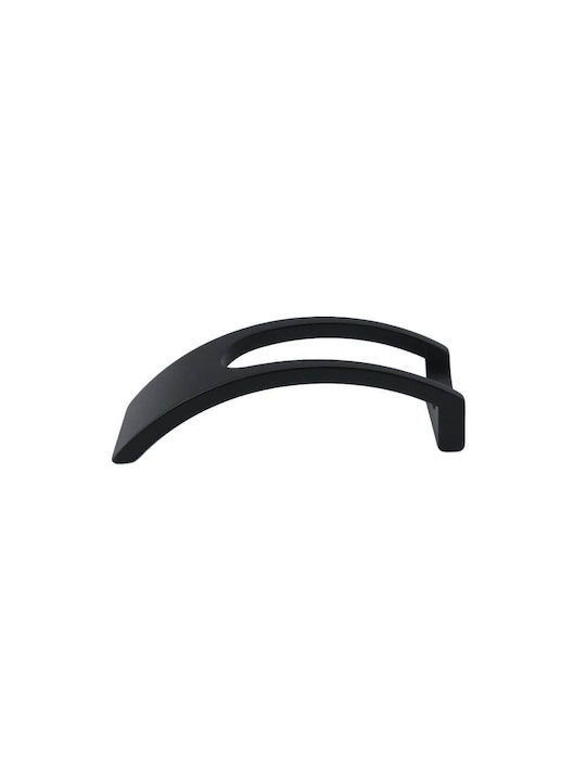 Pamar Handgriff Möbelgriff aus Metallisch in Schwarz Farbe 106mm (Zentrenabstand 96mm) 295037 1Stück