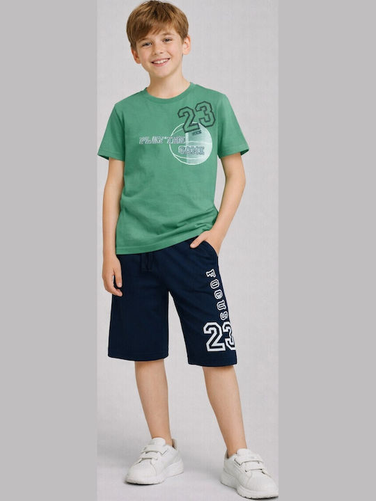 Kids Set With Shorts Summer 2 Pieces Green