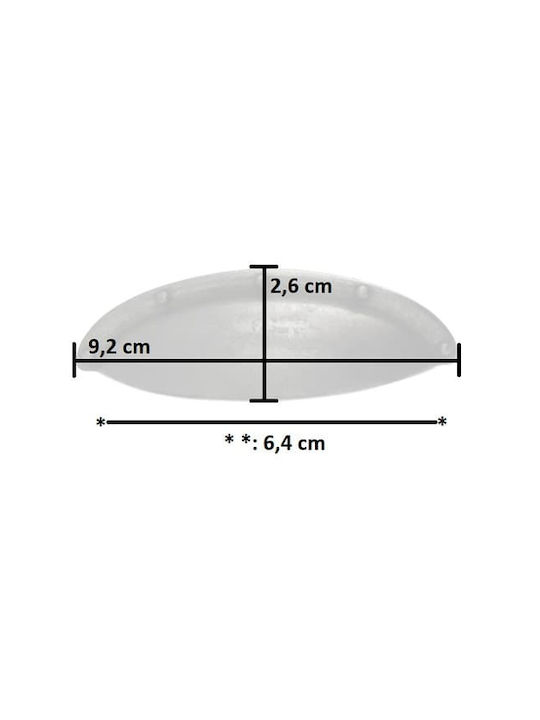 Rei Mâner Mobilier Mânere de mobilier din Metal Cassieros 2004-64-KASSITEROS 1buc