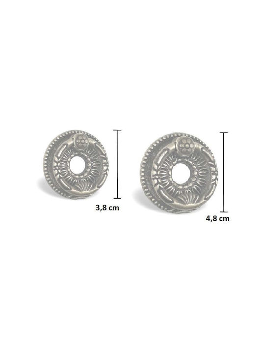Pamar Antik Knopf Möbelgriff aus Metallisch Aged Iron Ø38mm 152698 1Stück