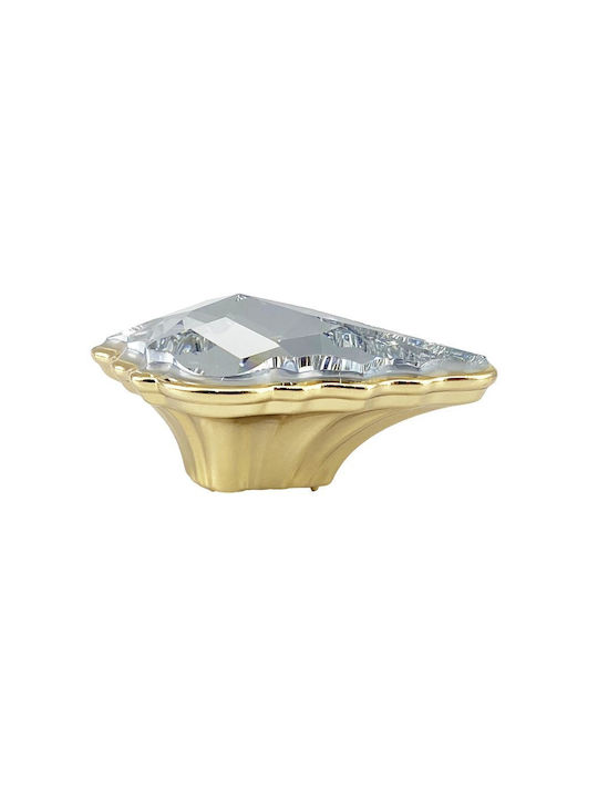 Möbelgriff Bosetti Marella 24274 Bagno Gold Kristall Swarovski 7x4,6x3,2cm