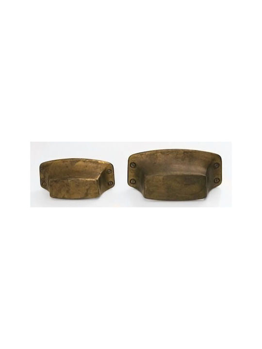 Flush Furniture Handle External Besana 1239 032mm Rust