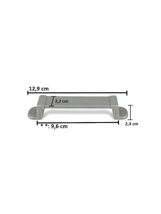 Möbelgriff Gem Mz 320 96mm Schwarzer Zink