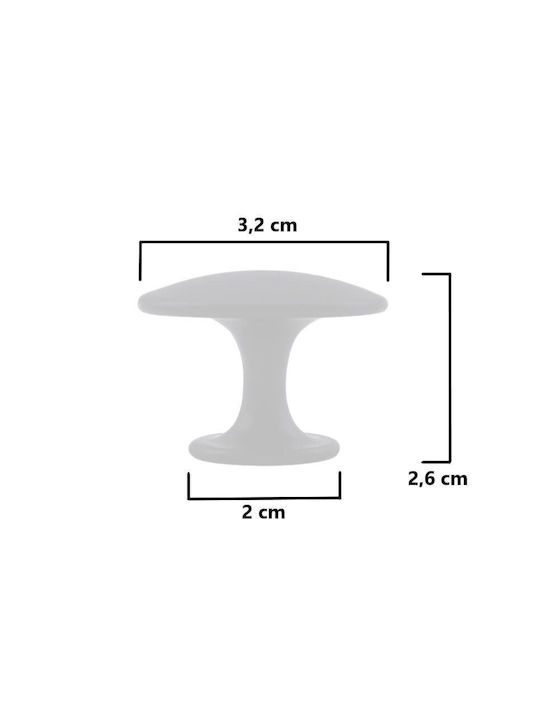 Πόμολο Επίπλων Perfect 17/7 Ματ Μαύρο Φ32mm