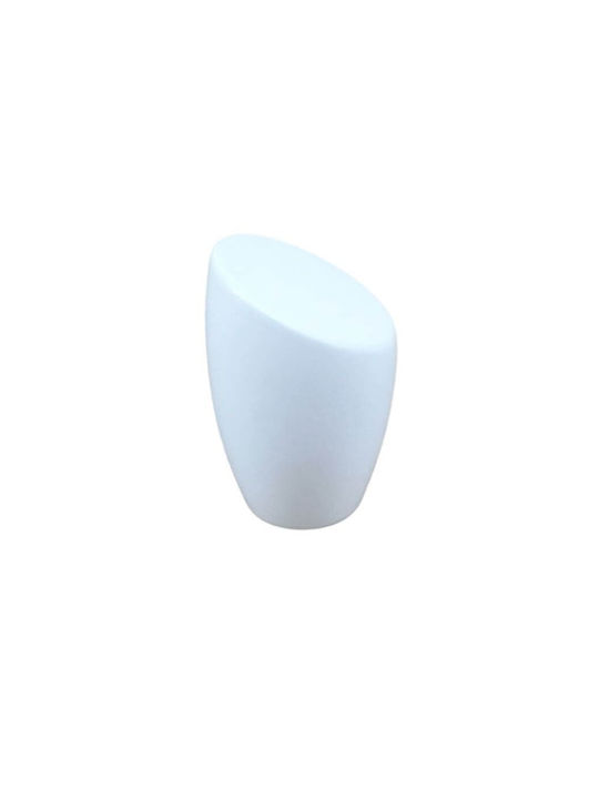 Furniture Knob Estamp 8790 White Glossy Ø20mm