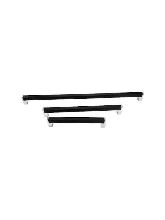 Furniture Handle Citterio Line 319 Matte Chrome Black 288mm