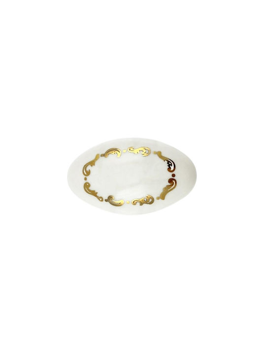 Möbelgriff Gem Pp 42 Gold Weißer Gebrochener Porzellan Goldene Dekoration Φ45mm