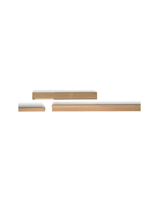 Mâner Pentru Mobilier Viefe Angle 0077 L29 Bronz Închis Periat Centre 96 128 160mm Lungime Totală 200mm
