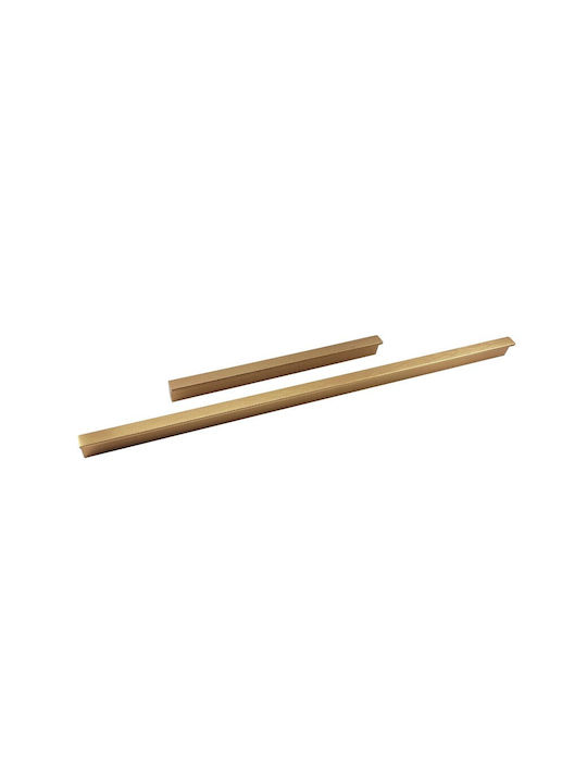 Mâner Pentru Mobilier Viefe Angle 0077 L29 Bronz Închis Periat Centre 96 128 160mm Lungime Totală 200mm