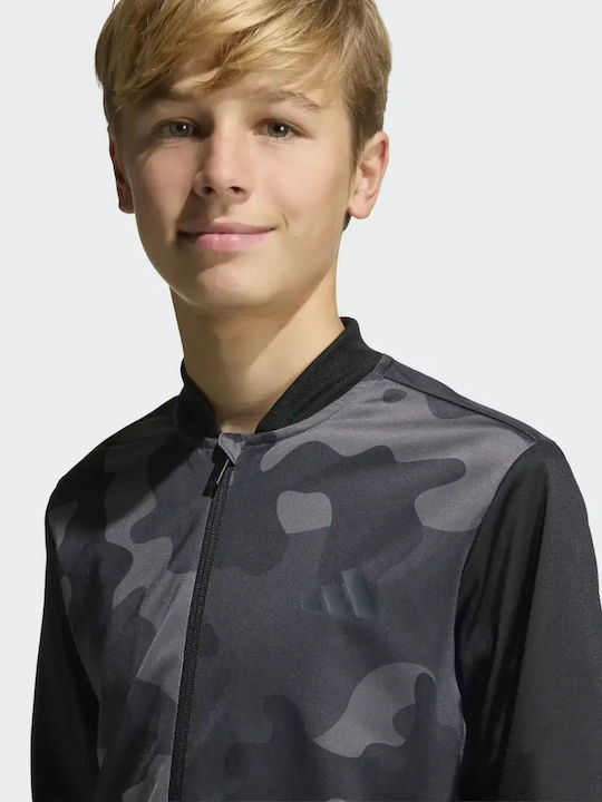 Kids Sweatpants Set Black/Carbon 3 Stripes