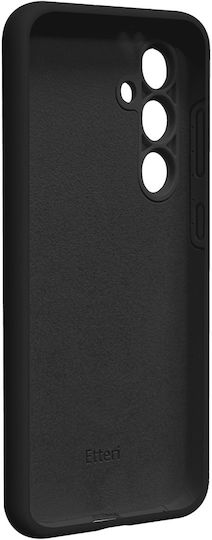 Etteri Mag Umschlag Rückseite Silikon Schwarz Galaxy A37